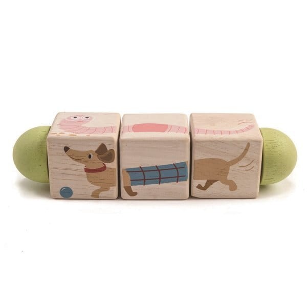 Drewniana układanka, twist - Zwierzątka / Tender Leaf Toys