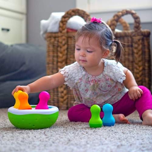 Sorter kolorowe Wańki Wstańki - SpinnyPins / Fat Brain Toys