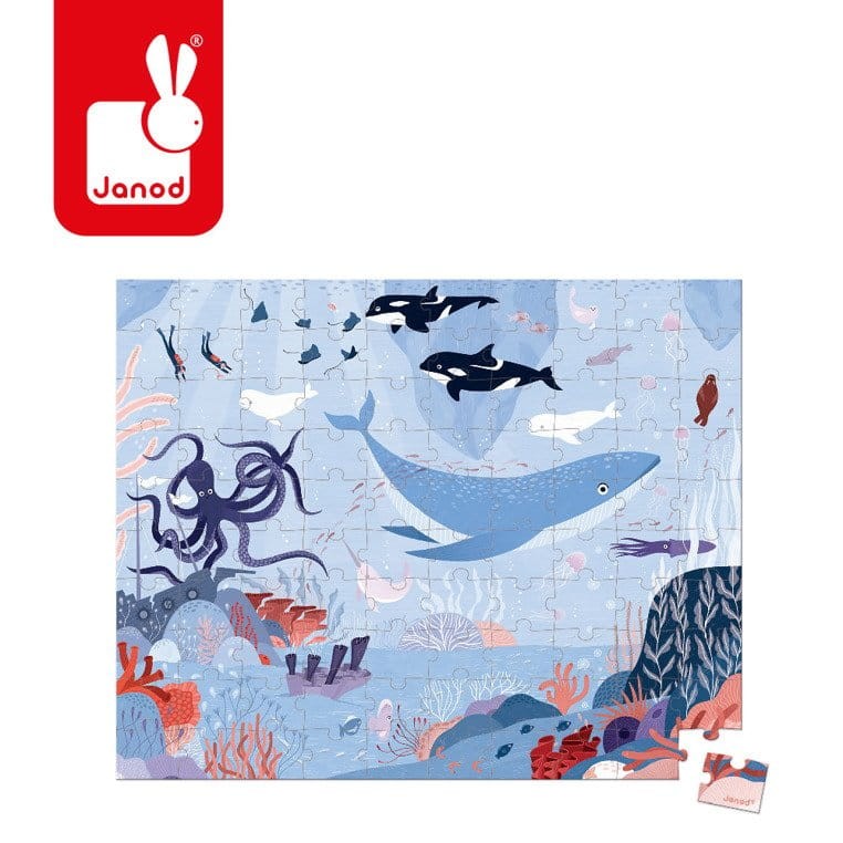 Puzzle w walizce Ocean arktyczny 100 elementów 6+ / Janod