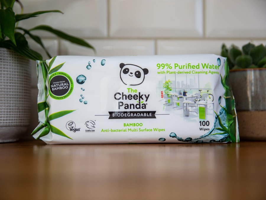 Multi-surface antybakteryjne bambusowe chusteczki do powierzchni,100 szt. / Cheeky Panda