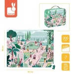 Puzzle w walizce Ogród botaniczny 200 elementów 7+ / Janod