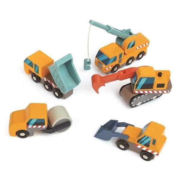 Drewniane pojazdy budowlane / Tender Leaf Toys