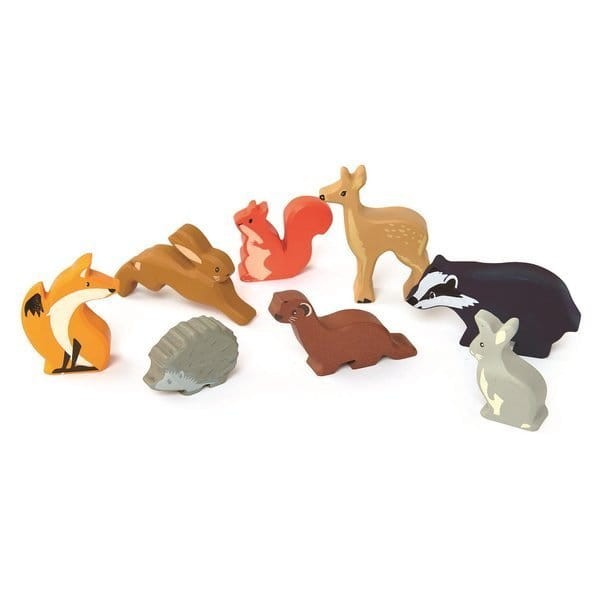 Drewniane figurki do zabawy - leśne zwierzęta / Tender Leaf Toys