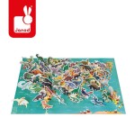 Puzzle edukacyjne z figurkami 3D Dinozaury 200 elementów 6 +