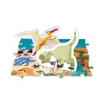 Puzzle edukacyjne z figurkami 3D Dinozaury 200 elementów 6 + / Janod