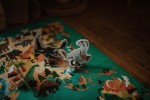 Puzzle edukacyjne z figurkami 3D Dinozaury 200 elementów 6 + / Janod
