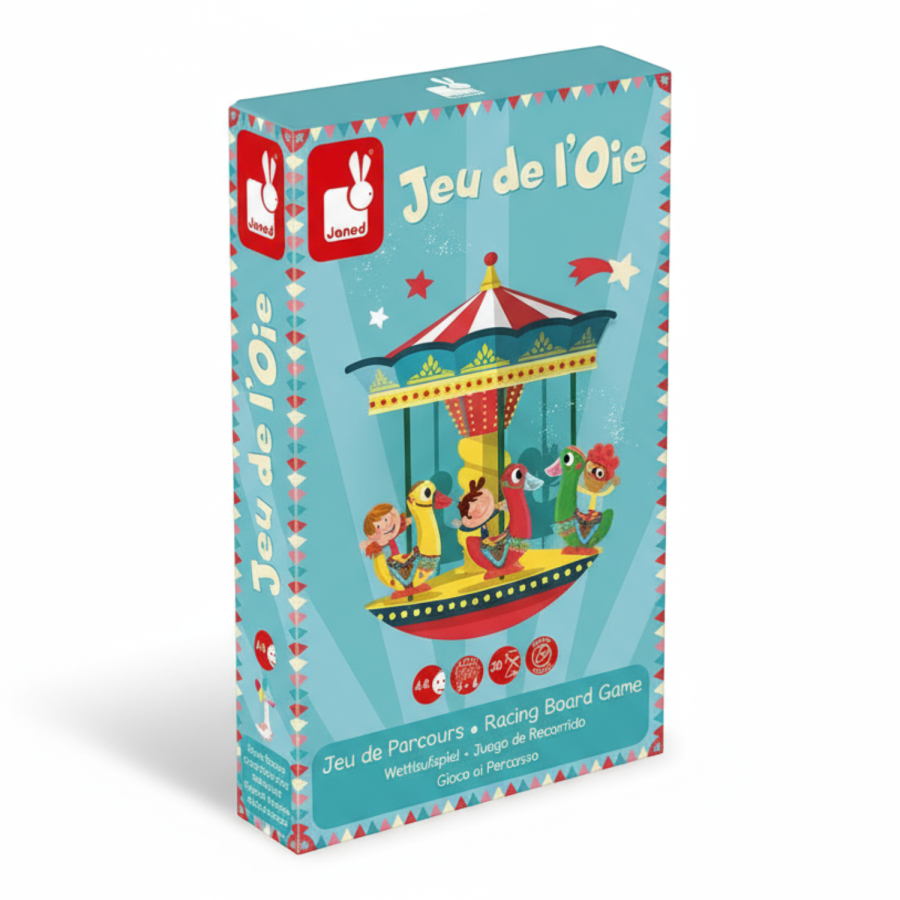 Gra wyścig Gąski na karuzeli Carrousel / Janod