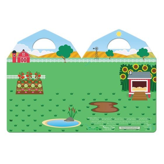 Książeczka z Puszystymi Naklejkami Farma 4-8 lat / Melissa & Doug