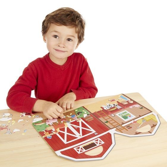 Książeczka z Puszystymi Naklejkami Farma 4-8 lat / Melissa & Doug