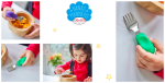 Widelec i łyżka 1-3 lat, ETAP 2 - pink / Nanas Manners