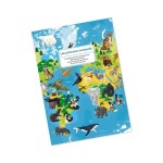 Puzzle edukacyjne z figurkami 3D Zagrożone gatunki 200 elementów 6+ / Janod