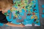 Puzzle edukacyjne z figurkami 3D Zagrożone gatunki 200 elementów 6+ / Janod