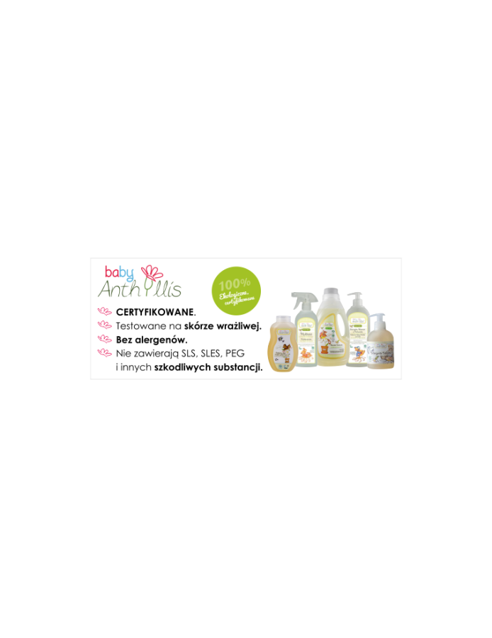 Płyn do czyszczenia powierzchni mających kontakt z dzieckiem z organicznym olejkiem herbacianym, 500 ml / Baby Anthyllis