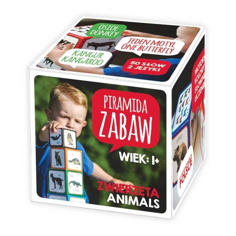 Kartonowe klocki dla dzieci – Zwierzęta / Piramida Zabaw