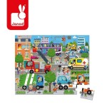 Puzzle w walizce Miasto 36 elementów 4+ / Janod