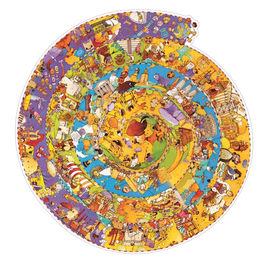 Puzzle na okrągło Historia Świata / Djeco