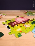 Puzzle sensoryczne 20 elementów Farma / Janod