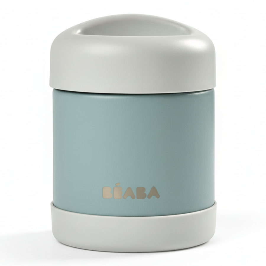 Pojemnik - termos obiadowy ze stali nierdzewnej 300 ml - eucalyptus green / Beaba