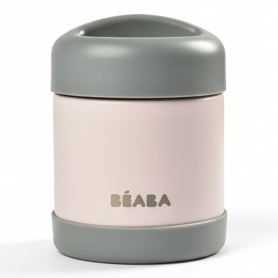 Pojemnik - termos obiadowy ze stali nierdzewnej 300 ml - light pink / Beaba