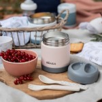 Pojemnik - termos obiadowy ze stali nierdzewnej 300 ml - light pink / Beaba