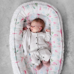 Kokon bambusowy LUXE rajskie ptaszki - white / Maylily
