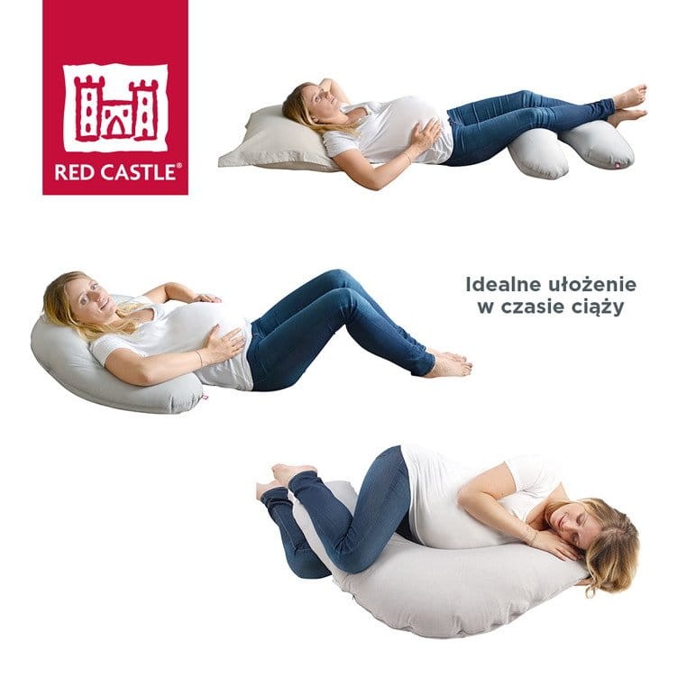 Ergonomiczna poduszka rogal dla kobiet w ciąży i karmiących Big Flopsy Printed jersey Howell / Red Castle