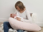 Ergonomiczna poduszka rogal dla kobiet w ciąży i karmiących Big Flopsy Printed jersey Howell / Red Castle