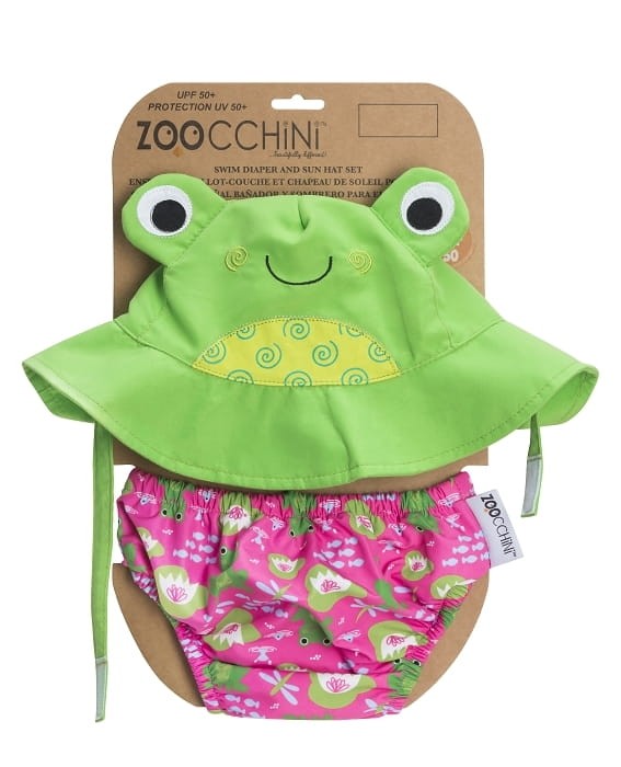 Pieluszka kąpielowa + czapka ŻABKA / Zoocchini