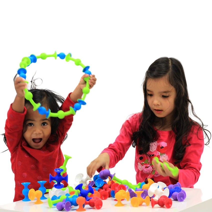 Klocki Przyssawki Squigz - zestaw startowy / Fat Brain Toys
