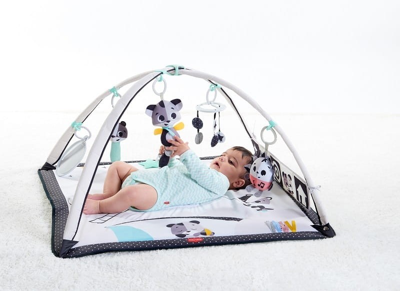 Gimnastyka dla bobasa z pałąkami - Magiczna Kraina - czarno-biała / Tiny Love