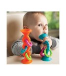 Bobo Przyssawki - grzechotka pomarańczowa / Fat Brain Toys