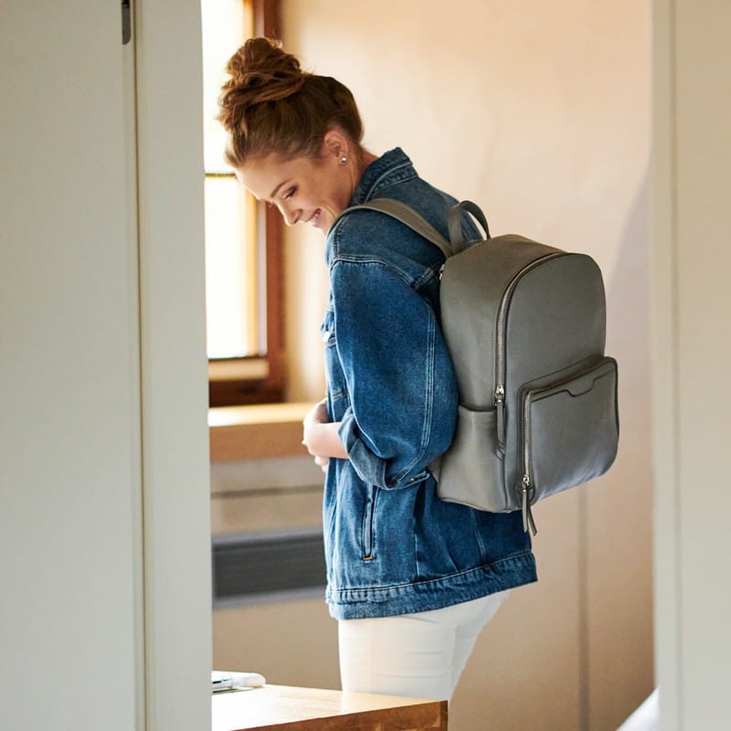 Plecak dla mamy MOON light gray / Joissy