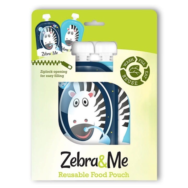 Wielorazowe saszetki do karmienia Astronauta I x2 / Zebra & Me