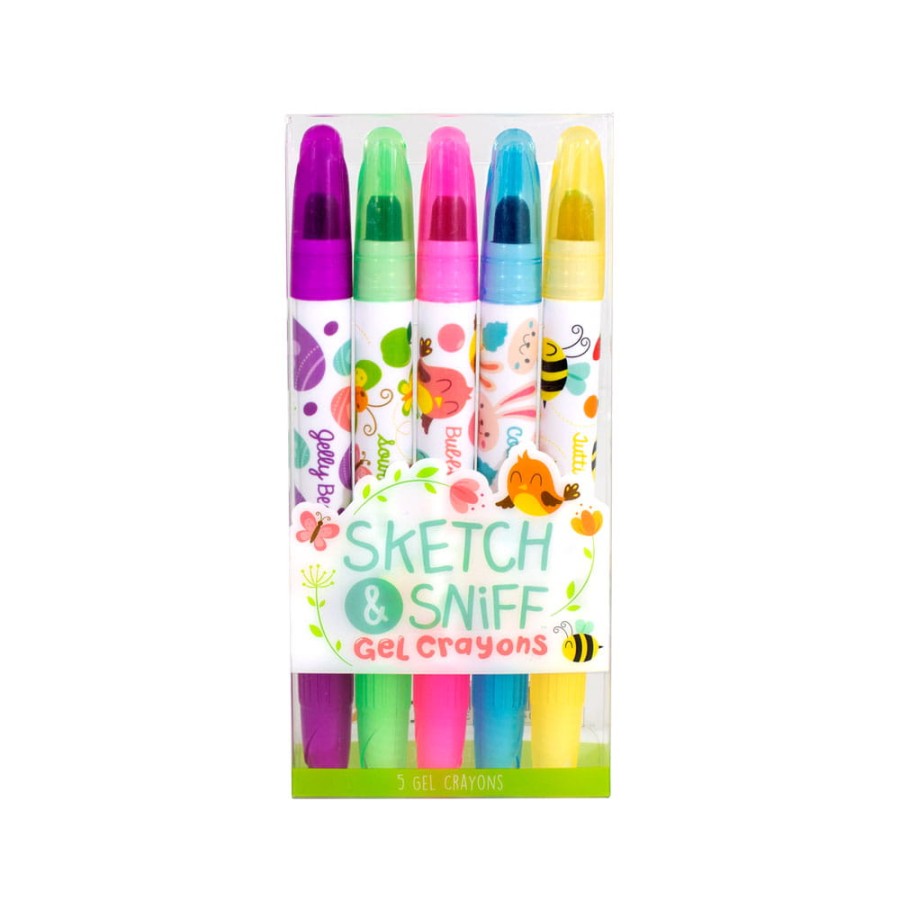 Pachnące żelowe kredki Wiosna Sketch & Sniff, 5 kredek. Zapachy wiosny / Scentco
