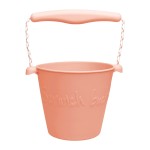 Składane wiaderko do wody i piasku Scrunch Bucket - Koralowy