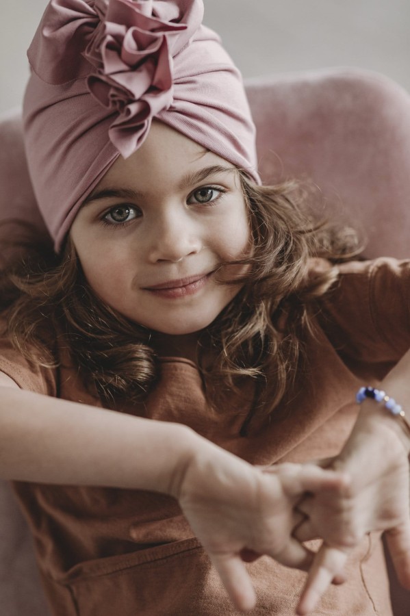 Turban Organic MAUVE PINK RÓŻNE ROZMIARY / Looks by LUKS