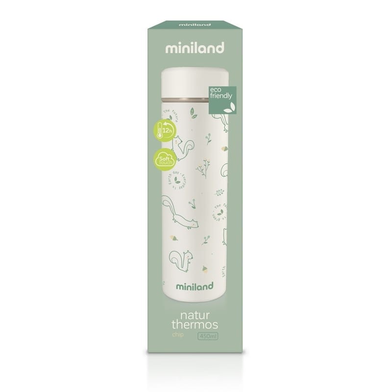 Termos dla dziecka próżniowy ECO-friendly 450ml - Wiewiórka / Miniland