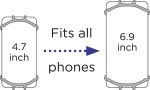 Uniwersalny uchwyt na telefon black / Dooky