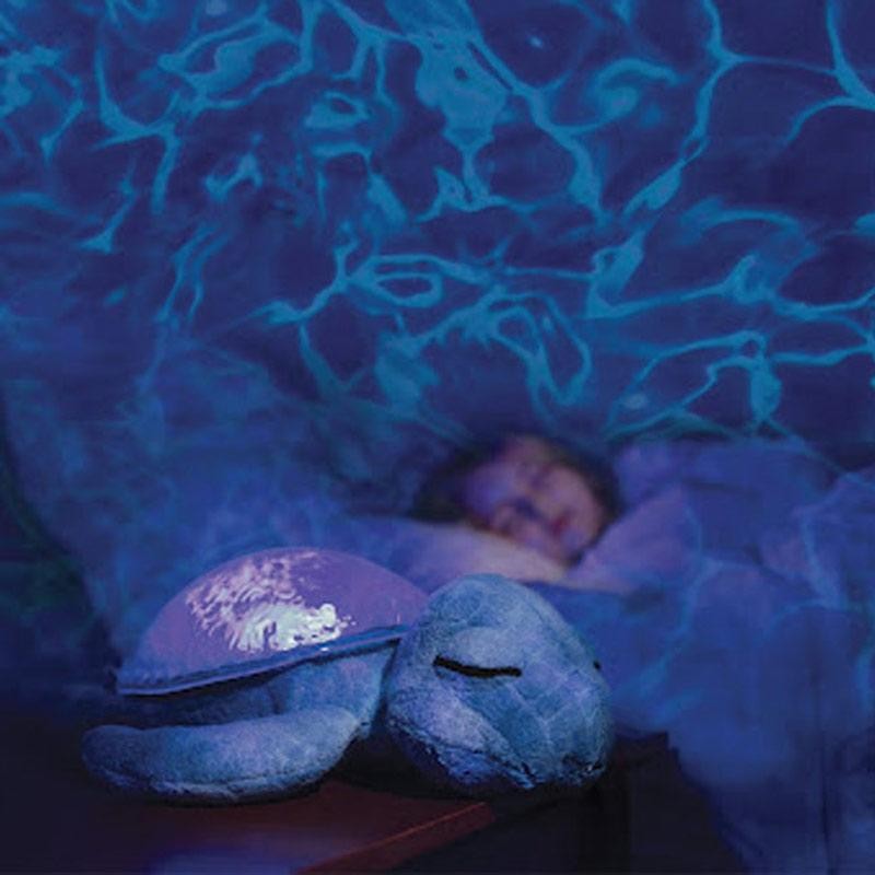 Lampka Tranquil Turtle Ocean -fioletowy żółw / Cloud b