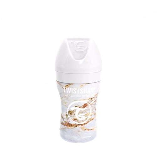Butelka ze stali nierdzewnej Marble White 260ml / Twistshake