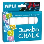 Kredy Białe Jumbo - 6 sztuk / Apli Kids