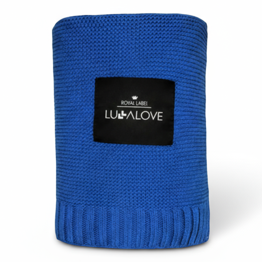 BAMBUSOWY KOC 80X100 ROYAL NAVY BLUE  LULLALOVE.jpg