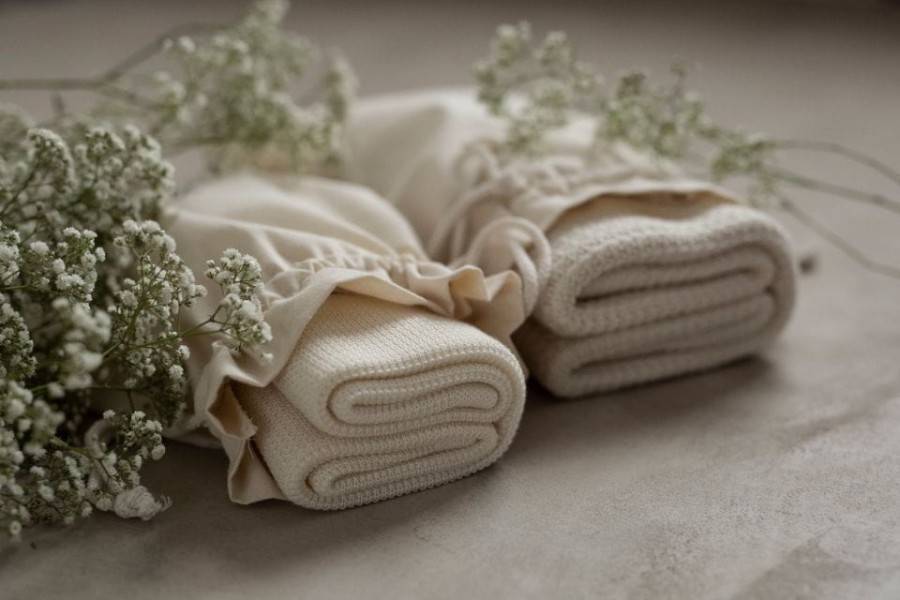 Lekki eukaliptusowy kocyk 80x100 cream - eco collection / My Memi