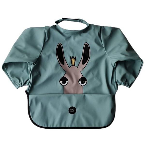 Śliniak z rękawkami Łoś mięta / Baby Livia
