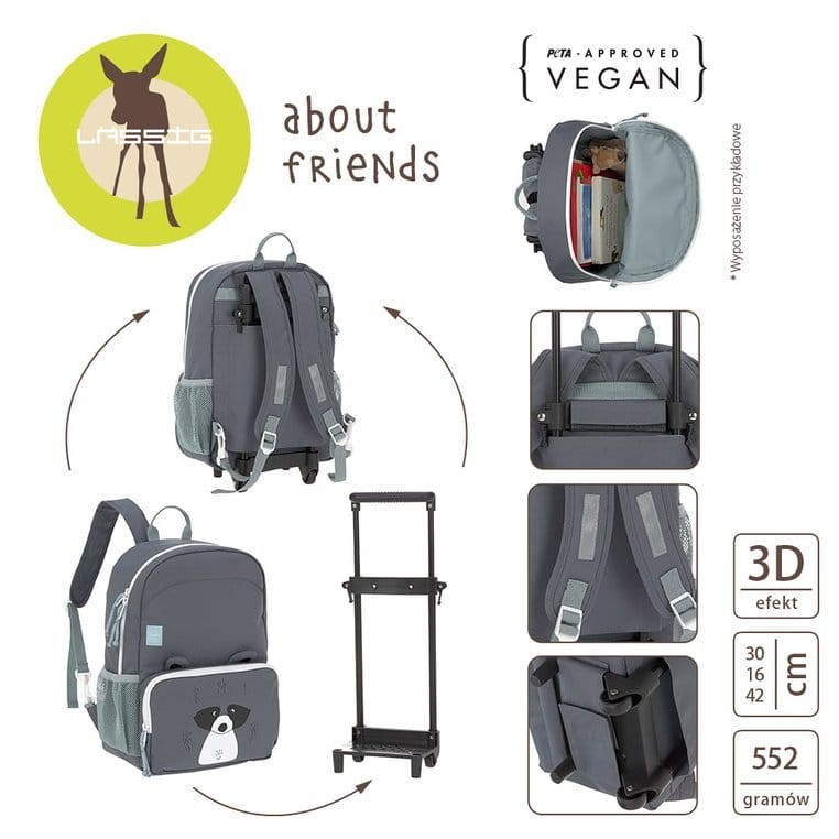 Plecak - walizka na kółkach 2w1 About Friends Szop / Lassig