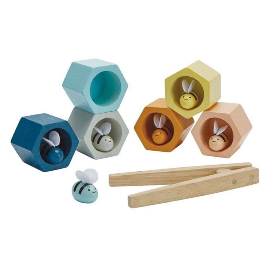 Plaster miodu z pszczółkami -gra zręcznościowa, barwy sadu / Plan Toys
