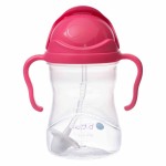 Bidon ze słomką 240 ml, MALINOWY / b.box
