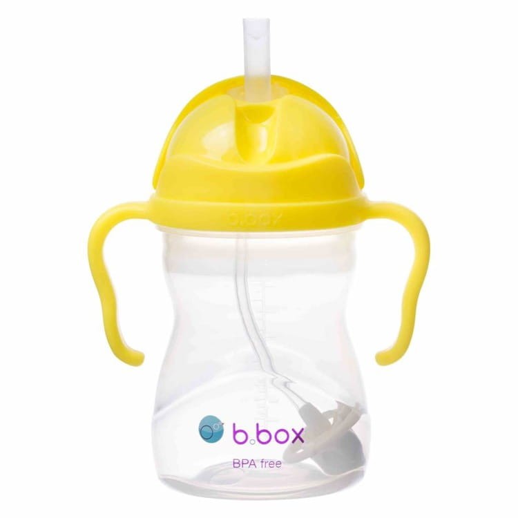 Bidon ze słomką 240 ml, CYTRYNOWY / b.box