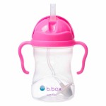Bidon ze słomką 240 ml, RÓŻOWY GRANAT / b.box