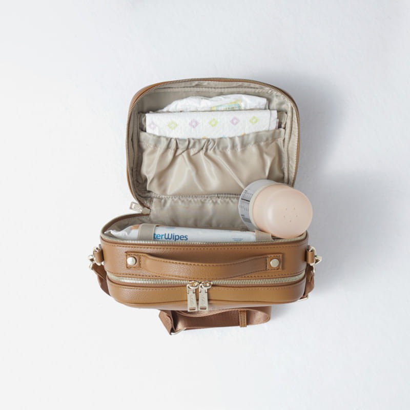 Torebka crossbody i organizer do wózka 2w1 VERA caramel / Joissy